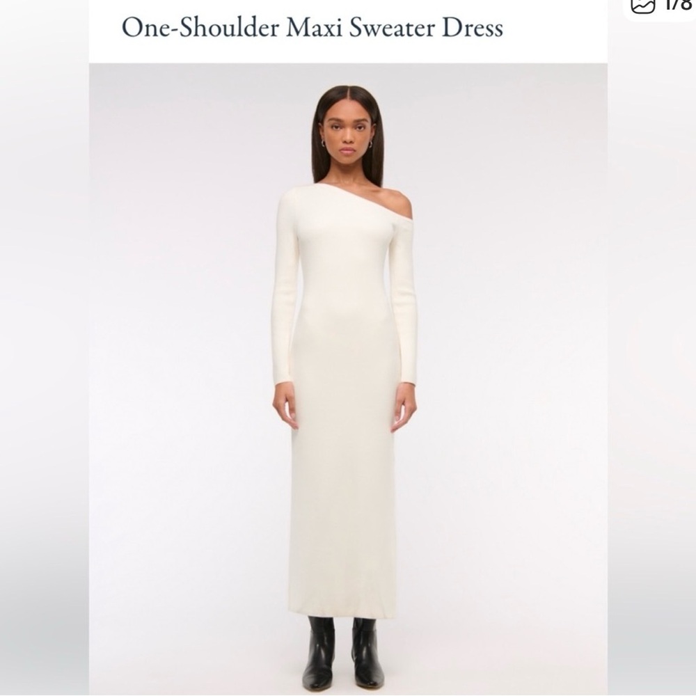 NWT A&F one shoulder sweater dress